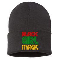 Black Girl Magic Colorful Imprint Sustainable Knit Beanie