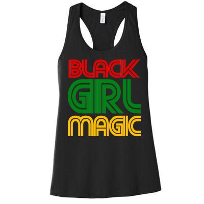 Black Girl Magic Colorful Imprint Women's Racerback Tank