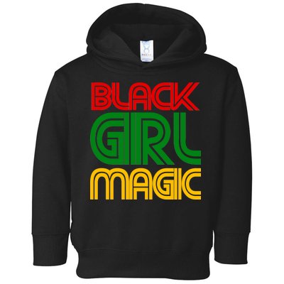 Black Girl Magic Colorful Imprint Toddler Hoodie