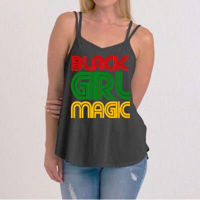 Black Girl Magic Colorful Imprint Women's Strappy Tank