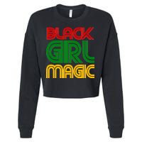 Black Girl Magic Colorful Imprint Cropped Pullover Crew