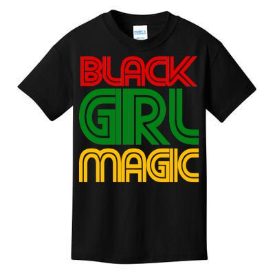 Black Girl Magic Colorful Imprint Kids T-Shirt