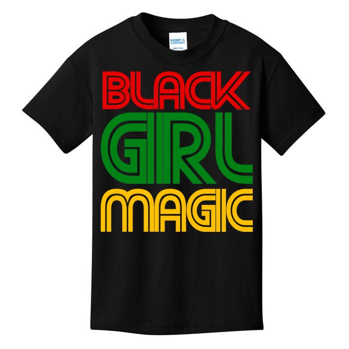 Black Girl Magic Colorful Imprint Kids T-Shirt