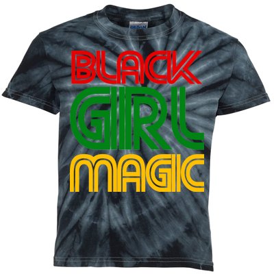 Black Girl Magic Colorful Imprint Kids Tie-Dye T-Shirt