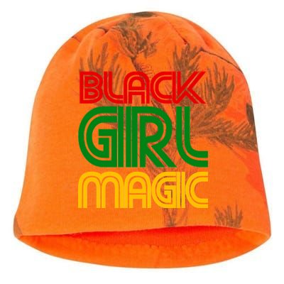 Black Girl Magic Colorful Imprint Kati - Camo Knit Beanie