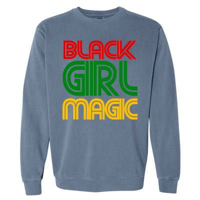 Black Girl Magic Colorful Imprint Garment-Dyed Sweatshirt