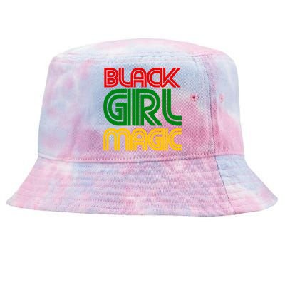 Black Girl Magic Colorful Imprint Tie-Dyed Bucket Hat