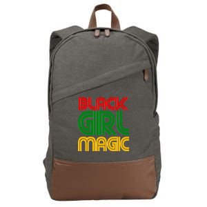 Black Girl Magic Colorful Imprint Cotton Canvas Backpack