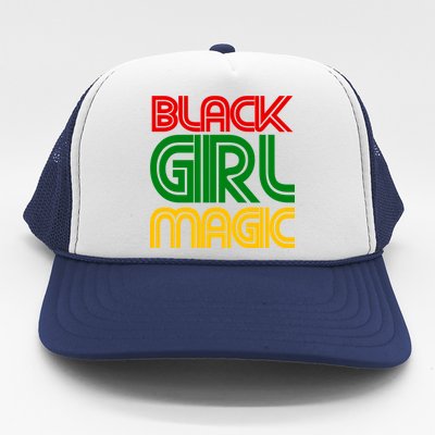 Black Girl Magic Colorful Imprint Trucker Hat