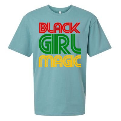 Black Girl Magic Colorful Imprint Sueded Cloud Jersey T-Shirt