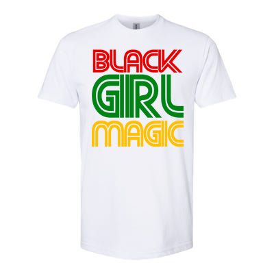 Black Girl Magic Colorful Imprint Softstyle CVC T-Shirt