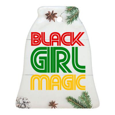 Black Girl Magic Colorful Imprint Ceramic Bell Ornament