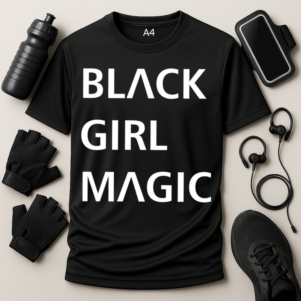 Black Girl Magic Logo Cooling Performance Crew T-Shirt