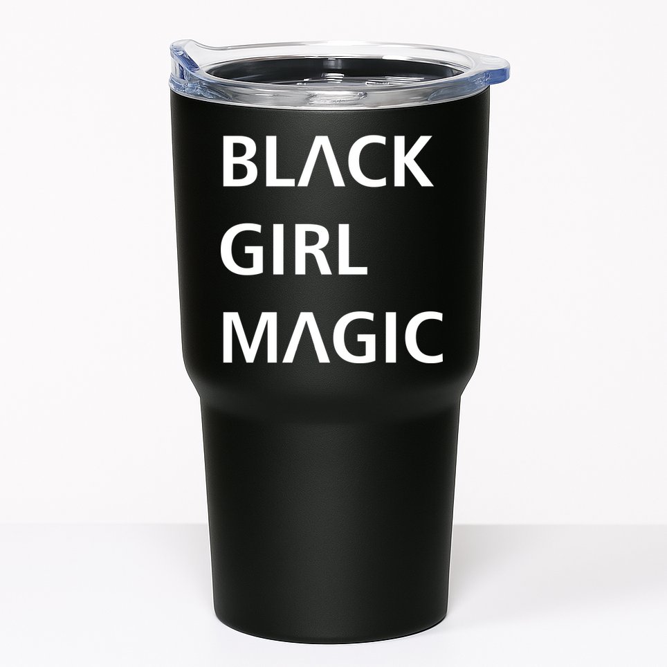 Black Girl Magic Logo Tumbler