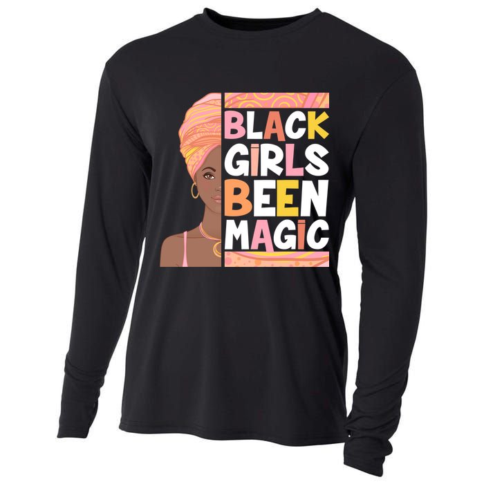 Black Girls Been Magic Cooling Performance Long Sleeve Crew