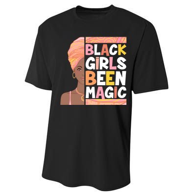 Black Girls Been Magic Performance Sprint T-Shirt