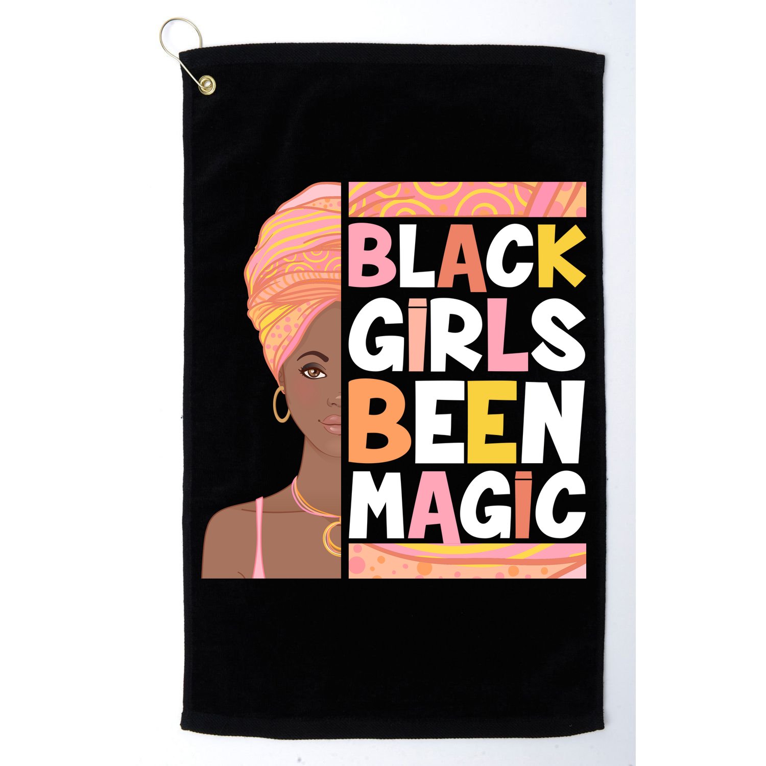 Black Girls Been Magic Golf Towel