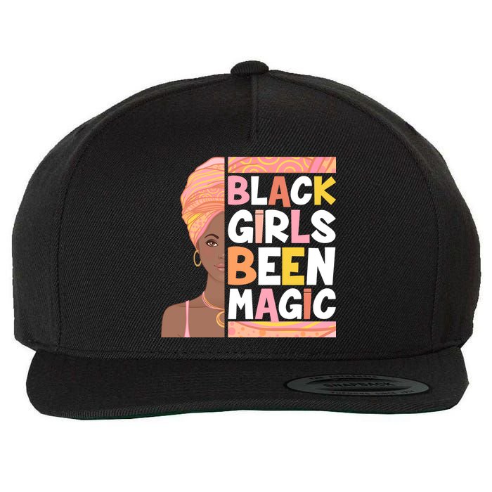 Black Girls Been Magic Wool Snapback Cap