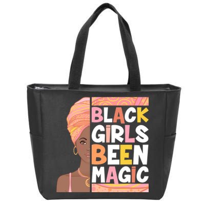 Black Girls Been Magic Zip Tote Bag