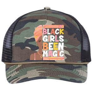 Black Girls Been Magic Retro Rope Trucker Hat Cap