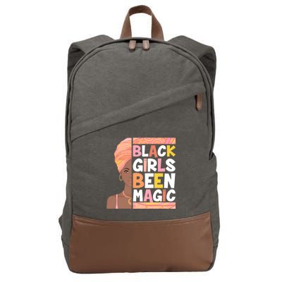 Black Girls Been Magic Cotton Canvas Backpack