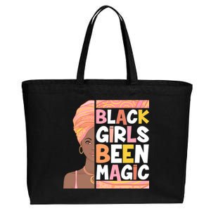 Black Girls Been Magic Cotton Canvas Jumbo Tote