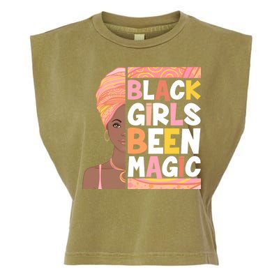 Black Girls Been Magic Garment-Dyed Women's Muscle Tee