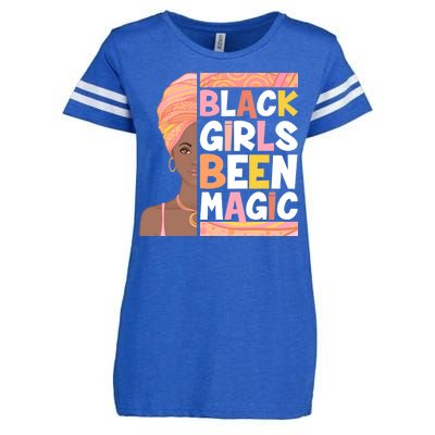 Black Girls Been Magic Enza Ladies Jersey Football T-Shirt