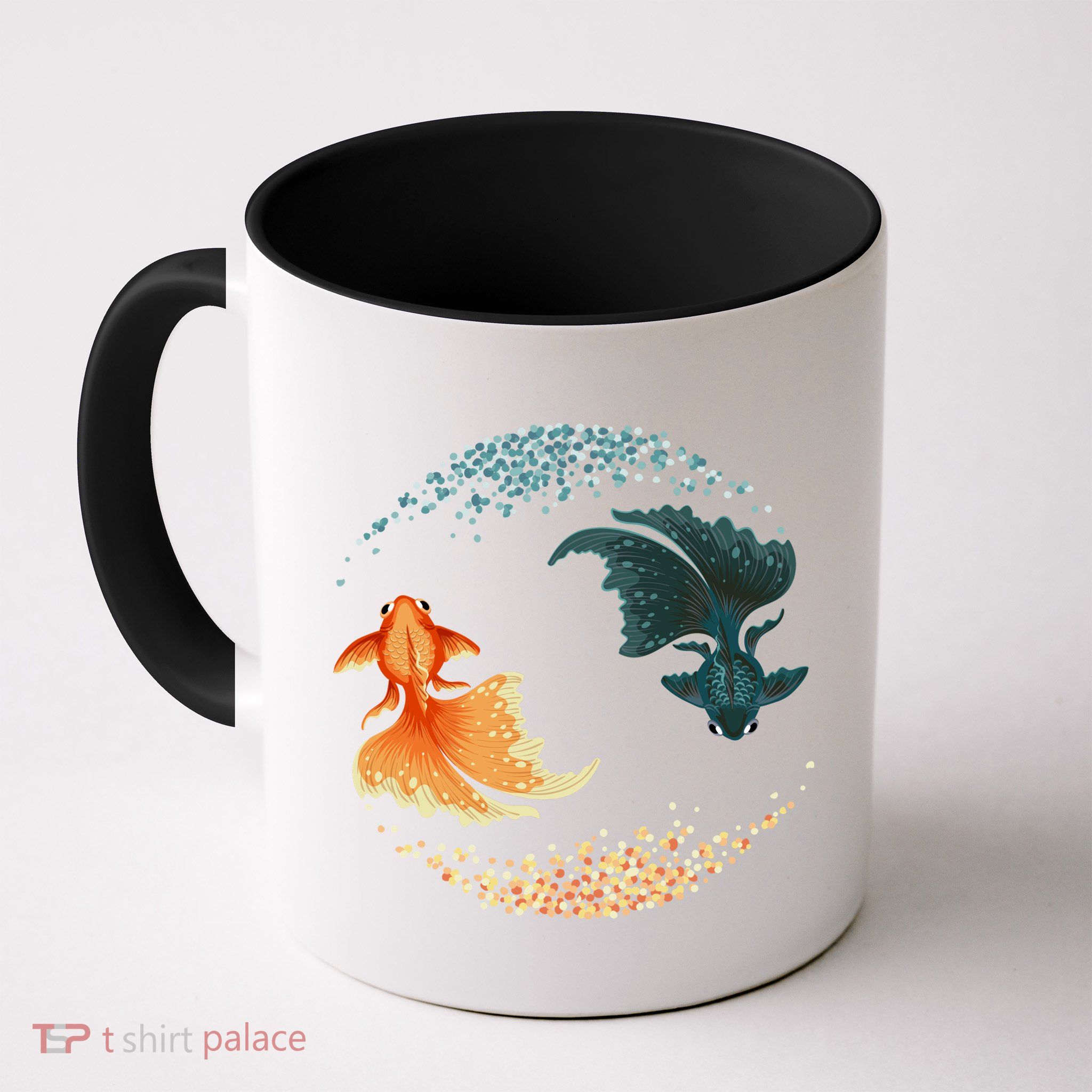 Black Goldfish Mug
