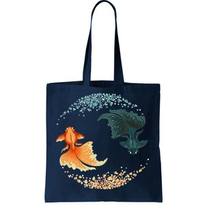 Black Goldfish Tote Bag