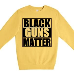 Black Guns Matter 2nd Amendment Premium Crewneck Sweatshirt