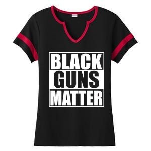 Black Guns Matter 2nd Amendment Ladies Halftime Notch Neck Tee