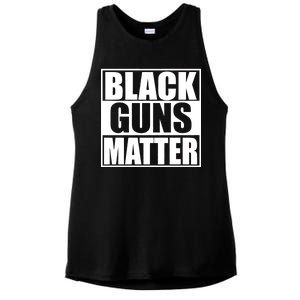 Black Guns Matter 2nd Amendment Ladies PosiCharge Tri-Blend Wicking Tank