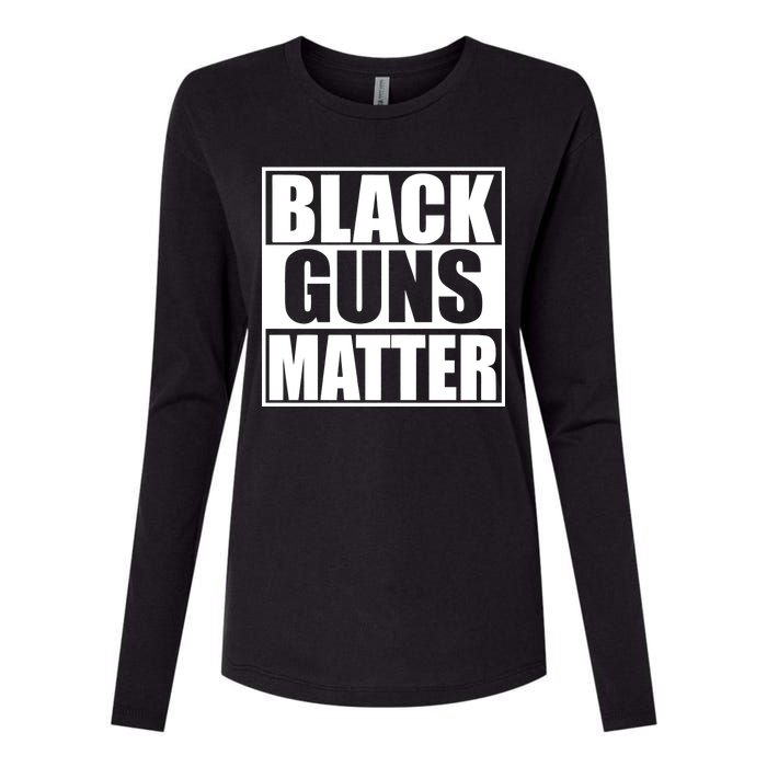 Black Guns Matter 2nd Amendment Womens Cotton Relaxed Long Sleeve T-Shirt