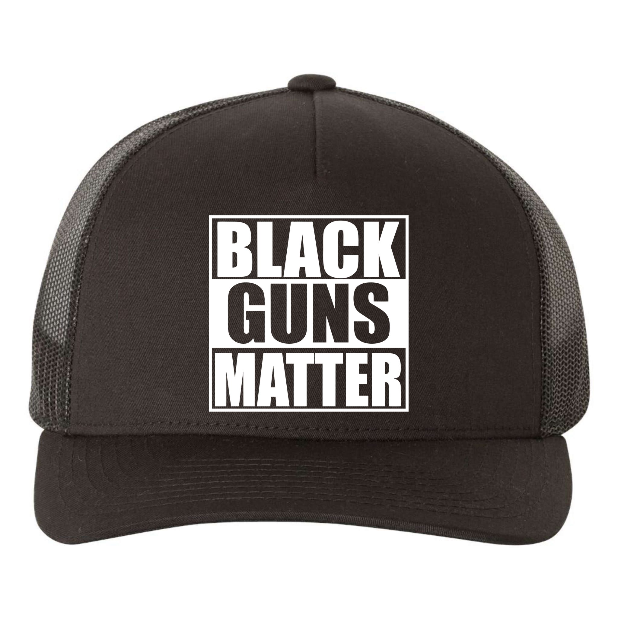 Black Guns Matter 2nd Amendment Yupoong Adult 5-Panel Trucker Hat