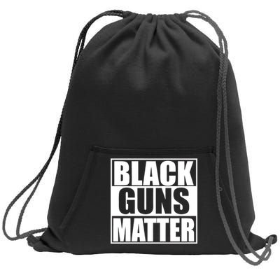 Black Guns Matter 2nd Amendment Sweatshirt Cinch Pack Bag