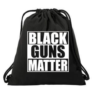 Black Guns Matter 2nd Amendment Drawstring Bag