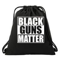 Black Guns Matter 2nd Amendment Drawstring Bag