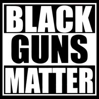 Black Guns Matter 2nd Amendment Drawstring Bag