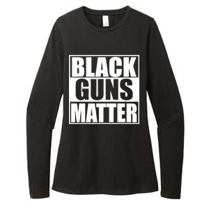 Black Guns Matter 2nd Amendment Womens CVC Long Sleeve Shirt