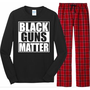 Black Guns Matter 2nd Amendment Long Sleeve Pajama Set