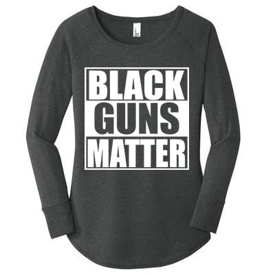 Black Guns Matter 2nd Amendment Women's Perfect Tri Tunic Long Sleeve Shirt