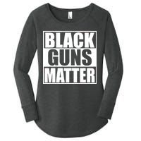 Black Guns Matter 2nd Amendment Women's Perfect Tri Tunic Long Sleeve Shirt