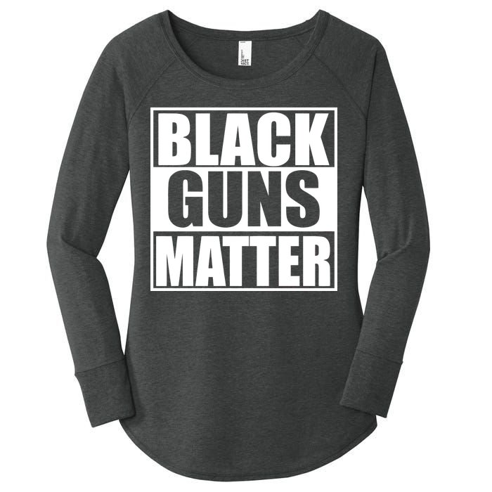 Black Guns Matter 2nd Amendment Women's Perfect Tri Tunic Long Sleeve Shirt