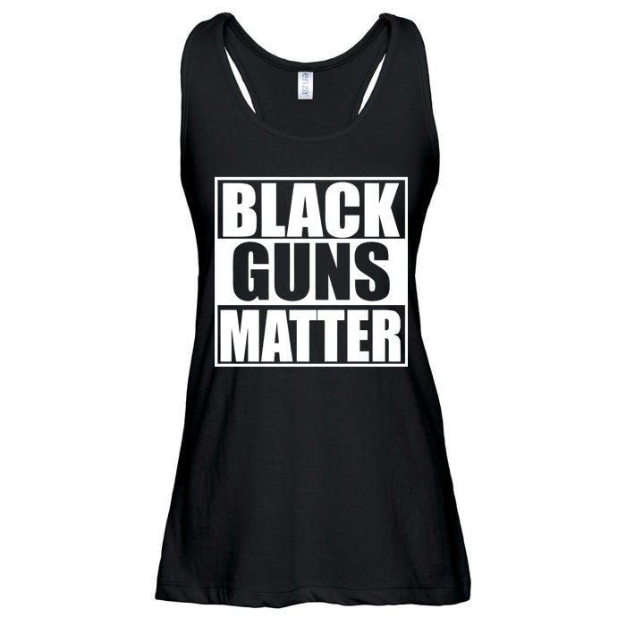 Black Guns Matter 2nd Amendment Ladies Essential Flowy Tank