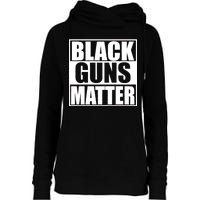 Black Guns Matter 2nd Amendment Womens Funnel Neck Pullover Hood