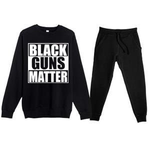 Black Guns Matter 2nd Amendment Premium Crewneck Sweatsuit Set