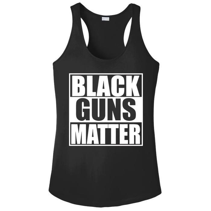 Black Guns Matter 2nd Amendment Ladies PosiCharge Competitor Racerback Tank