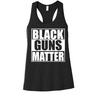 Black Guns Matter 2nd Amendment Women's Racerback Tank