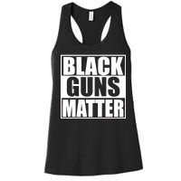 Black Guns Matter 2nd Amendment Women's Racerback Tank